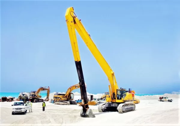 excavator long boom modifications