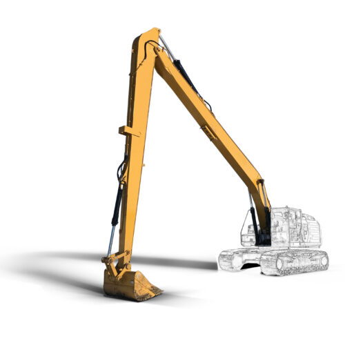 excavator long boom