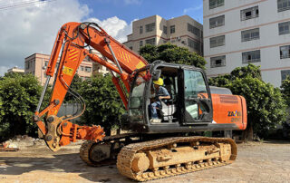 excavator tunnel boom