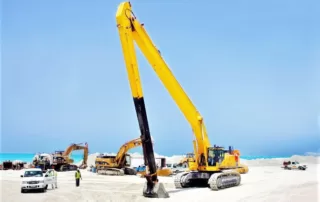 excavator long boom modifications